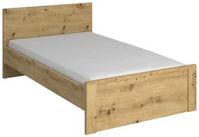 Minimalistyczne łóżko 120x200 dąb artisan - Toreso 18X