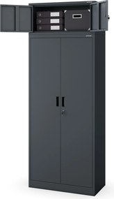 Nadstawka na szafę EWA Compact 800 x 380 x 400 mm, antracytowa