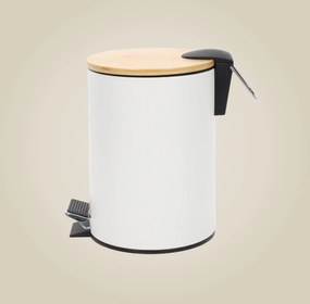 Kosz łazienkowy z bambusem ZETRU, 3 l