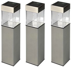 Grundig 90048 - Zestaw 3x lampy solarne LED 5,5x28cm, 1xAAA 600 mAh