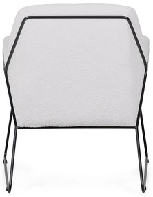 Szary designerski fotel MILAN