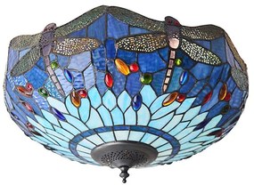 Endon 70722 - Lampa sufitowa Tiffany DRAGONFLY 2xE27/60W/230V Ø 41 cm