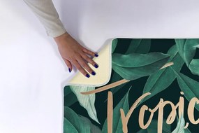 Dywanik łazienkowy antypoślizgowy Dywanik łazienkowy antypoślizgowy tropikalne liście