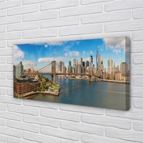 Fotoobraz na płótnie Most i Panorama Metropolii