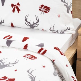 4Home Pościel mikroflanela Stag & Bows, 140 x 200 cm, 70 x 90 cm