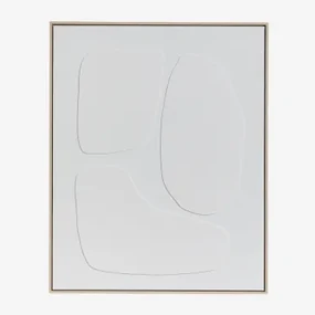 Ręcznie Malowany Obraz Dekoracyjny Z Reliefem Helvona 80 X 100 Cm & A - Sklum