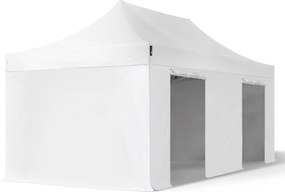 TOOLPORT 3x6 m Namiot Ekspresowy PROFESSIONAL Alu 40 mm, ze ścianami bocznymi, bez okien, biały - (578688)
