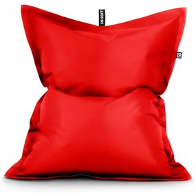 Czerwony worek do siedzenia z imitacji skóry Pad XL – So Soft?