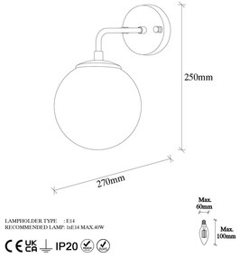 Kinkiet w kolorze brązu ø 15 cm Viran – Opviq lights