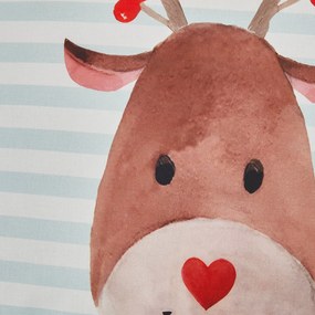 PrzytulneMieszkanie.pl PrzytulneMieszkanie.pl Dziecięca pościel z bawełny renforcé FYNN FROST jasnoniebieska Rozmiar pościeli: 80 x 80 cm | 135 x 200 cm