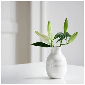 Biały kamionkowy wazon Kähler Design Omaggio, wys. 12,5 cm