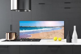 Panel Kuchenny Piaszczysty Brzeg Z Lazurową Wodą