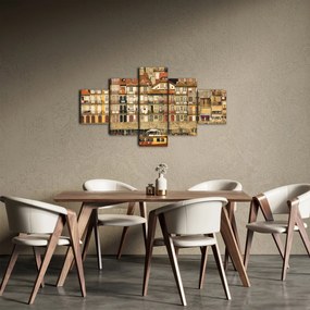 Obraz - Dzielnica Waterfront, Portugalia (125x70 cm)