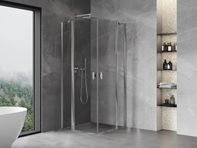Mexen Mist Duo kabina prysznicowa uchylna 75 x 75 cm, transparent, chrom - 8A4-075-075-01-00