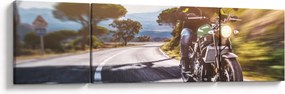 Obraz - Motocyklista (170x50 cm)