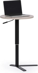 Stolik odkładczy, z regulacją wysokości, 51-77 x 50 cm, biały dąb