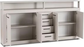 Komoda Meshmatics z szufladami i otwartymi wnękami 190cm – elegancka i pojemna