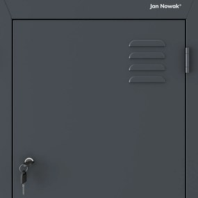 Szafa socjalna czterokomorowa Julia 80x45x185 cm antracyt