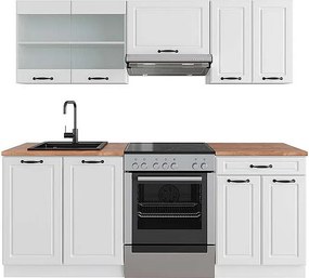 Aneks kuchenny biały dom wiejski/biały 200x60x81.6 r-line