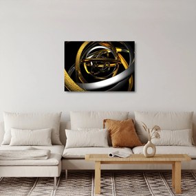 Obraz na szkle nowoczesnej abstrakcji (70x50 cm)
