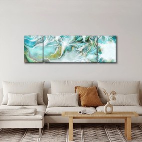 Obraz - Malowanie abstrakcyjnych wzorów (170x50 cm)