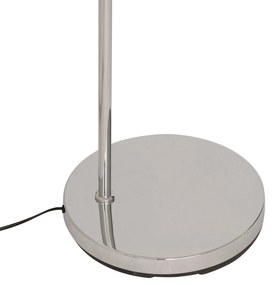 Lampa podłogowa łukowa FLORIS, metalowa, srebrna, 177 cm