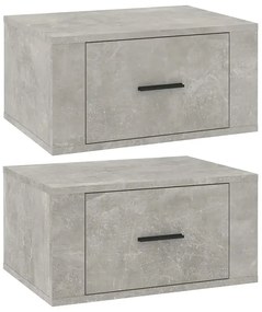 Komplet wiszących szafek nocnych w kolorze betonu G3-W24