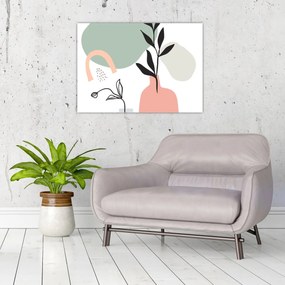 Obraz na szkle - Kwiaty w wazonie N⁰3 (70x50 cm)