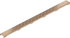 Mexen Flat M12 maskownica do odpływu liniowego 80 cm, miedź szczotkowana - 1C21080