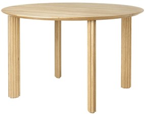 Okrągły stół z litego drewna dębowego ø 120 cm Comfort Circle – UMAGE
