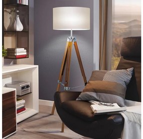 Eglo 44114 - Lampa podłogowa LANTADA 1xE27/60W/230V - certyfikat FSC