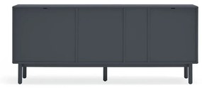 Ciemnoszara wysoka komoda 180x76 cm Corvo – Teulat