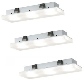 Paulmann 93577 - ZESTAW 3x LED Oprawa wpuszczana FLEECY 3xLED/3,6W/230V