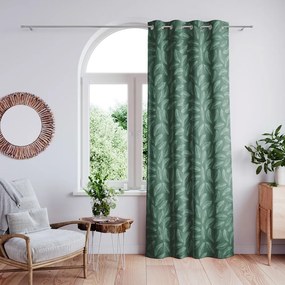 Zielona aksamitna zasłona 140x250 cm Calm – Restilo