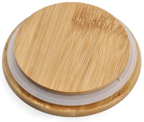 Ceramiczny pojemnik z bambusowym wieczkiem, 720 ml