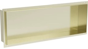 Mexen X-Wall-NR półka wnękowa bez kołnierza 60 x 20 cm, złota szczotkowana - 1951602010