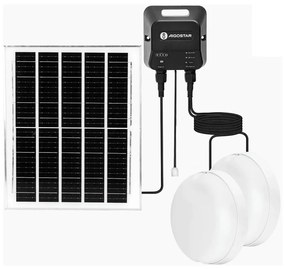 Aigostar - LED Oświetlenie solarne 2xLED/70W/12V 12000 mAh 6500K śr. 20,5 cm