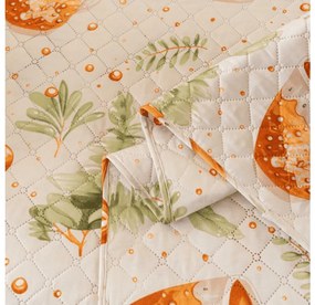 Narzuta na łóżko ze wzorem WINTER GINGERMAN, biała Rozmiar: 170 x 210 cm