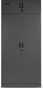 Wielokomorowa szafa socjalna Borys 90x50x185 cm antracyt
