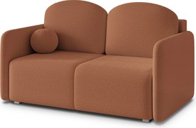 Masseno Sofa SUVI II z funkcją spania i pojemnikiem na pościel, Rozkładana sofa - Miedziany, QUELLE 54