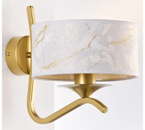 Jupiter 2111 - Kinkiet KASZMIR 1xE27/15W/230V biały/złoty/z dekorem marmuru