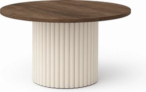 Okrągły stolik kawowy Pico o średnicy 58 cm, podstawa kaszmirowa