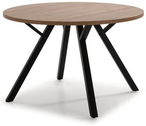 Okrągły stół w dekorze dębu ø 120 cm Beni – Marckeric