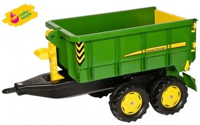 Rolly toys duża dwuosiowa przyczepa john deere wywrotka