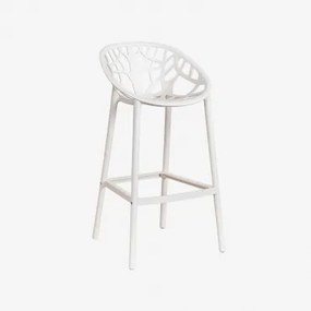 Wysoki Stołek Z Polipropylenu Ores Lodowata Biel & ↑75 Cm - Sklum