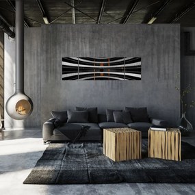 Abstrakcyjny obraz - budynek (170x50 cm)
