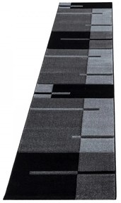 Dywan nowoczesny Hawaii szaro-czarny 80 cm x 300 cm