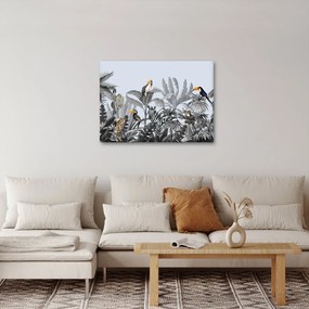 Obraz - Ilustrowana dżungla (70x50 cm)