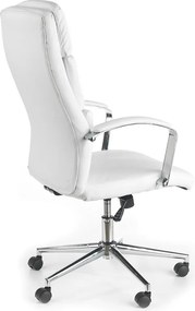 Biały fotel biurowy Aurelius Halmar