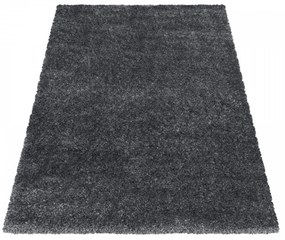 Dywan shaggy poliestrowy Brilliant szary 60 cm x 110 cm